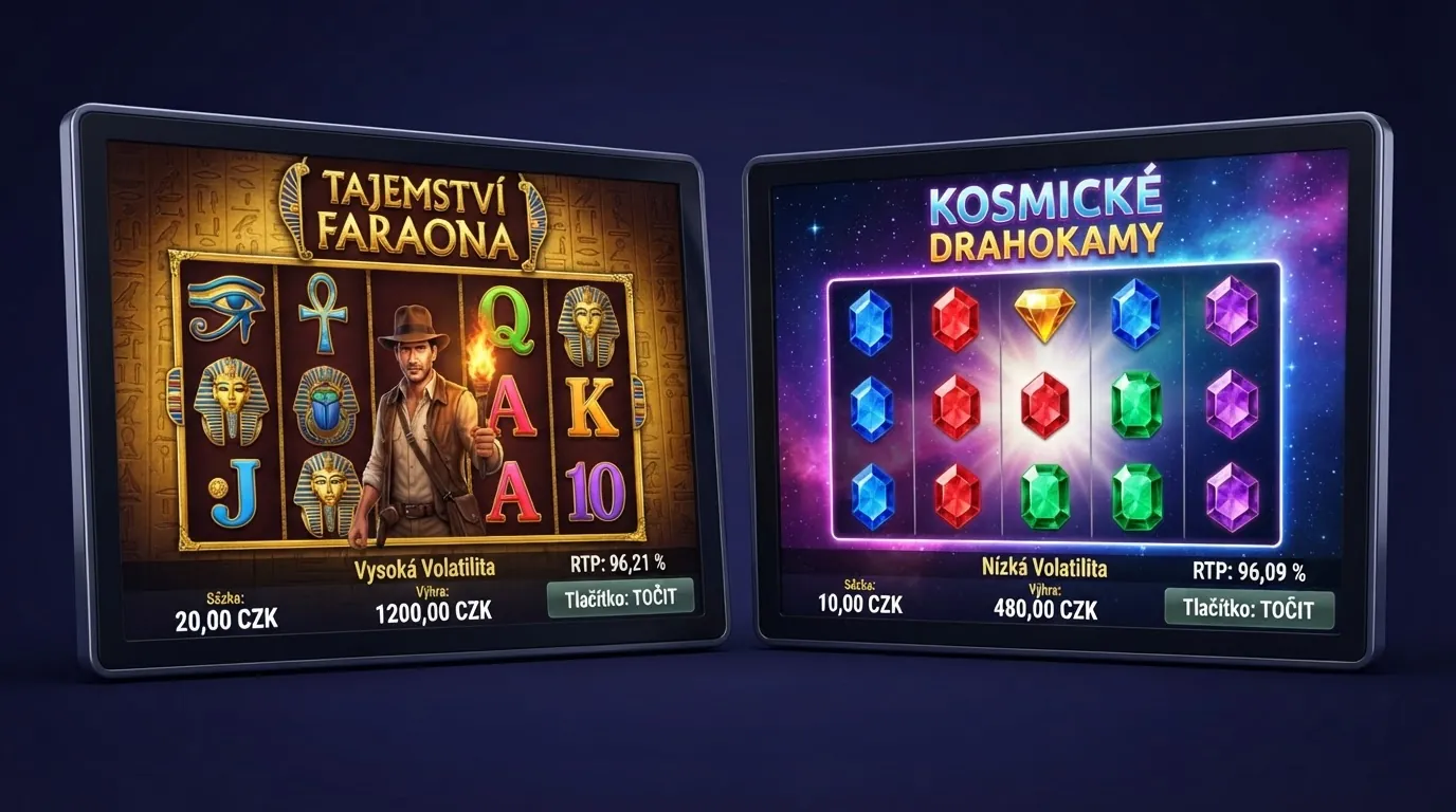 Vedle sebe umístěné obrazovky automatů Book of Dead a Starburst s viditelnými výherními liniemi