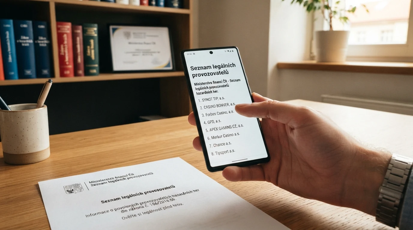 Dokument Ministerstva financí ČR a vizualizace podmínek legálního provozu online kasina
