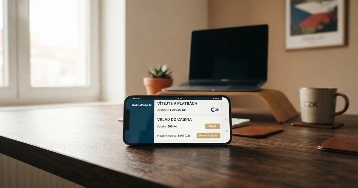 Logo a mobilní aplikace platební metody Payz (dříve EcoPayz) na displeji chytrého telefonu