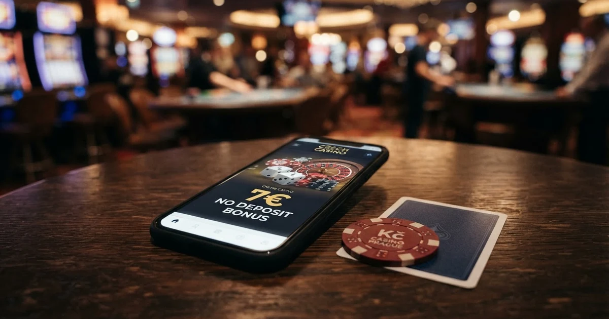 Hrací automat, žetony a karty na stole v online kasinu