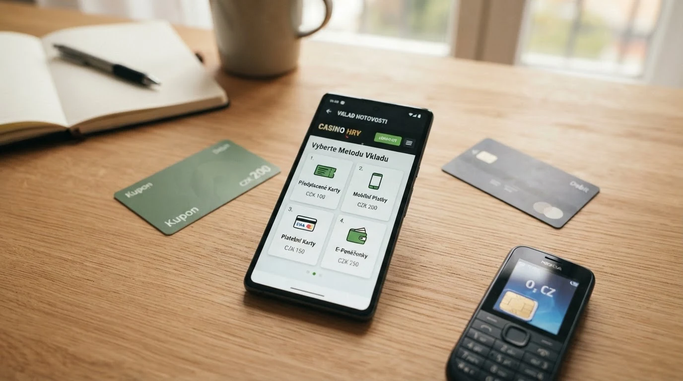 Výběr platebních metod v českém online casinu — Paysafecard, mobil, karta a e-peněženky