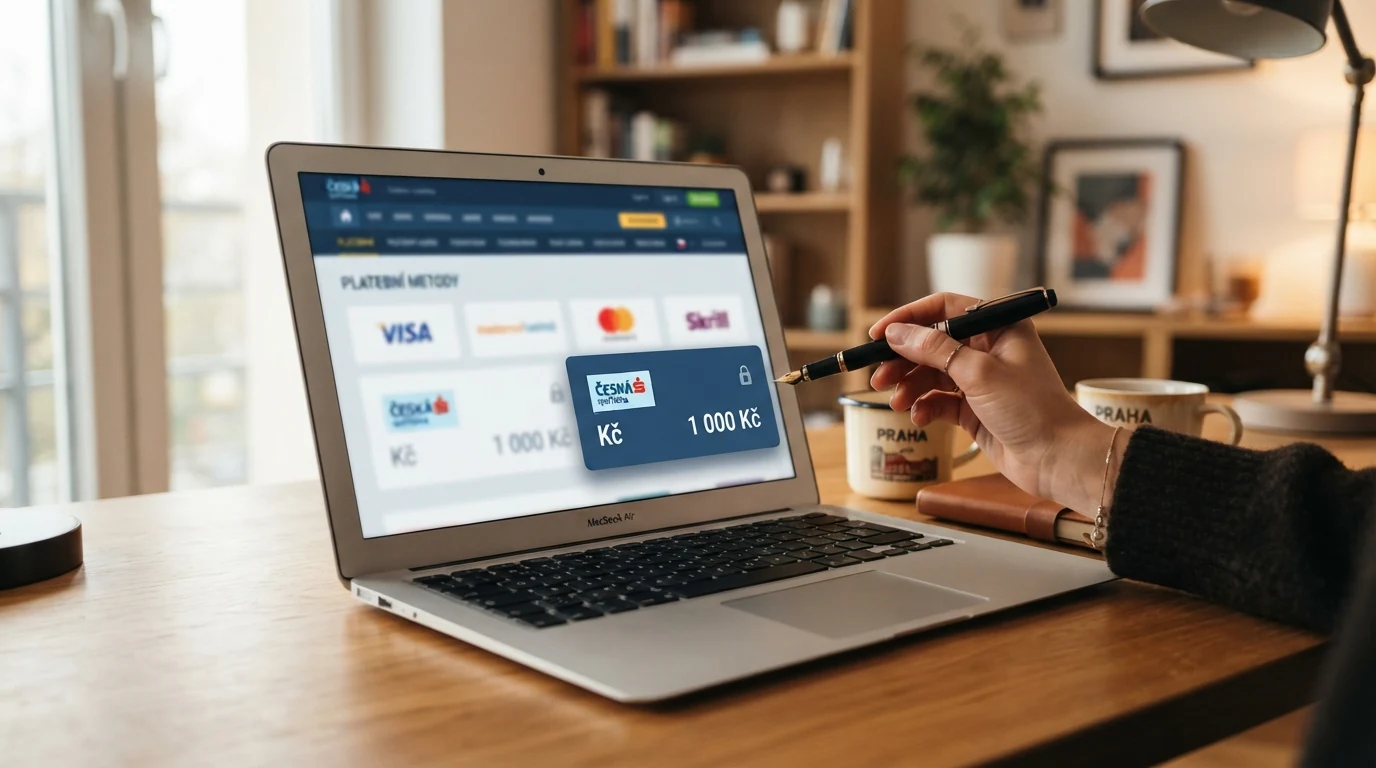 Koláž log deseti českých licencovaných online kasin seřazených vedle sebe
