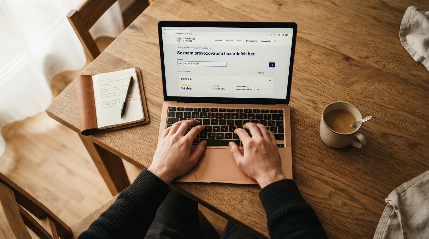 Seznam licencovaných provozovatelů na webu Ministerstva financí