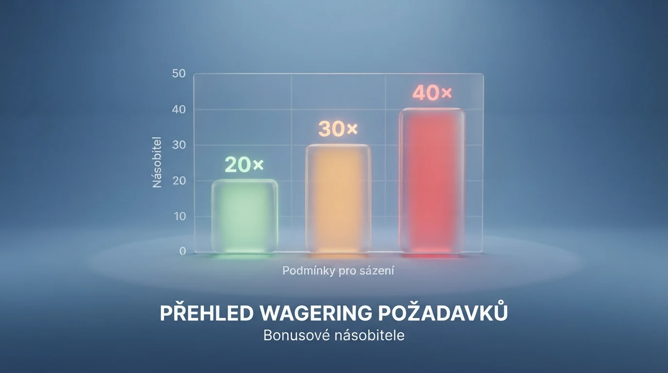 Grafika znázorňující protočení bonusu: částka bonusu a násobek protočení