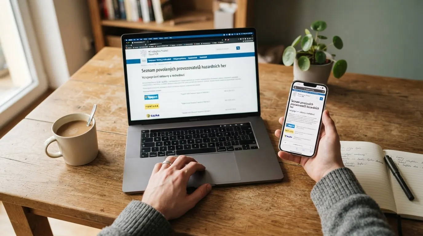 Whitelist Ministerstva financí se seznamem licencovaných provozovatelů